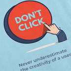 Men Oversized Classic T-Shirt- Don't click