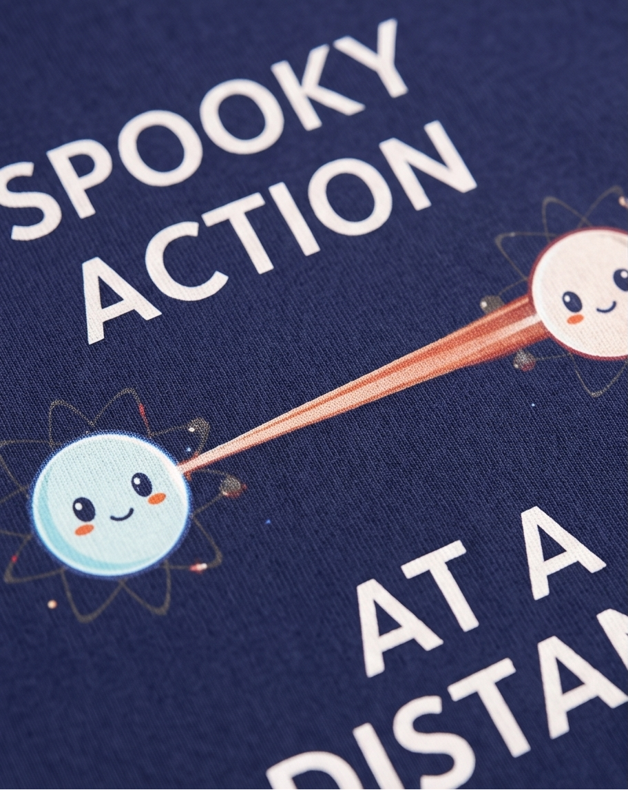 Men Oversized Classic T-Shirt- Spooky Action