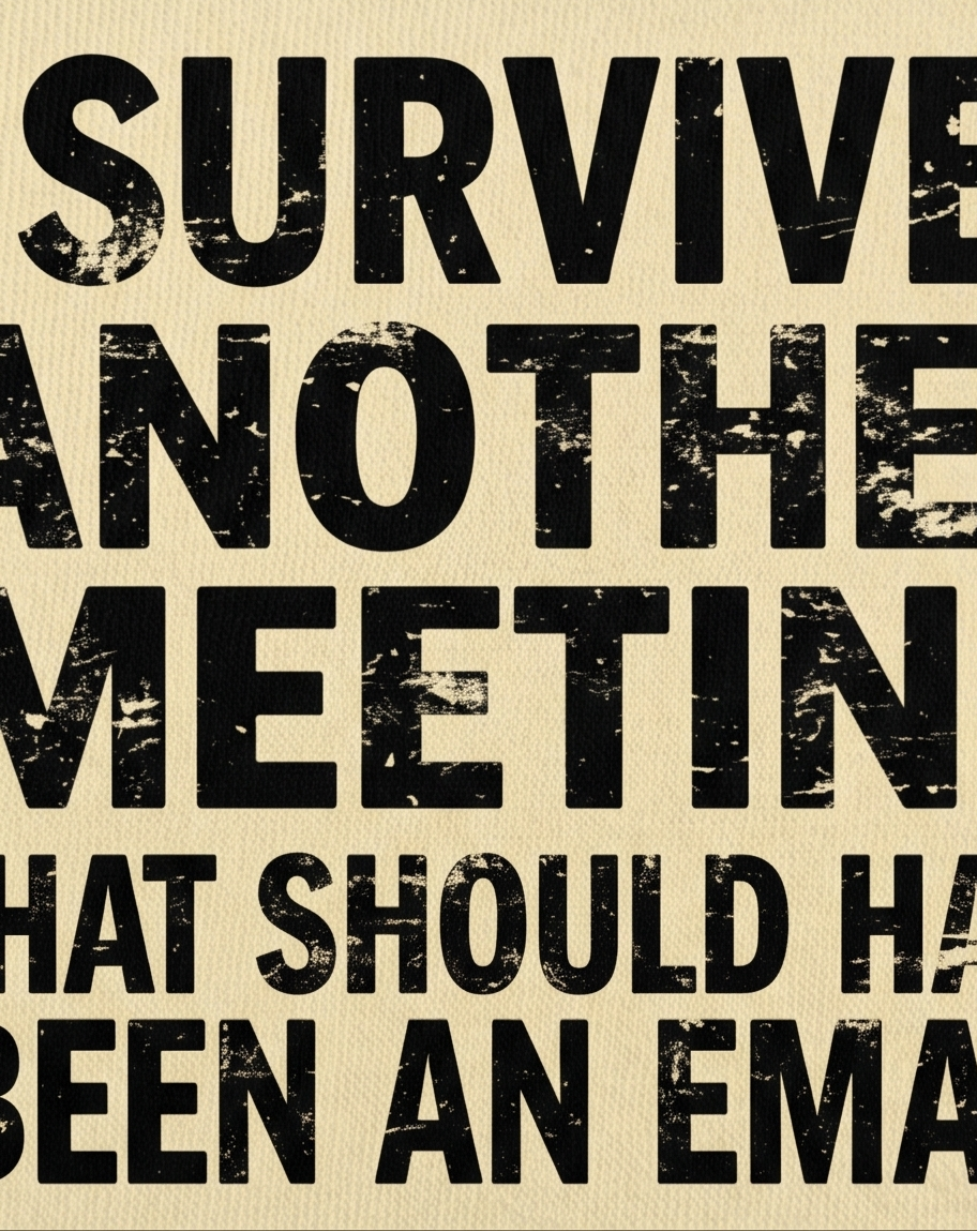 Men Regular T-Shirt- Meeting Request