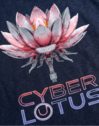Unisex Terry Oversized Tee- Cyber Lotus