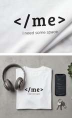 Men Oversized Classic T-Shirt- </Me>
